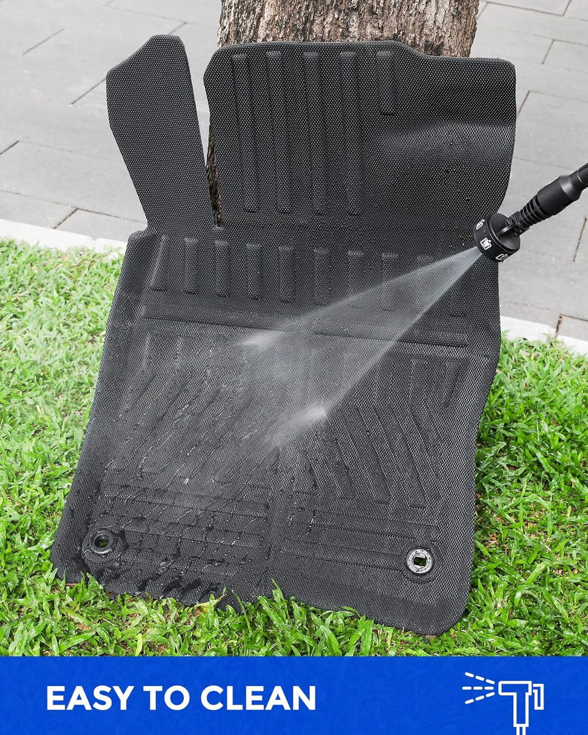 Custom Fit 3 Pcs Floor Mats for Honda Civic 2022-2025 - All-Weather Rubber Mats & Liners, Heavy Duty Car Interior Protection for Civic, Weather-Resistant & Easy to Clean